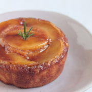 Pear and Rosemary Upside Down Cake